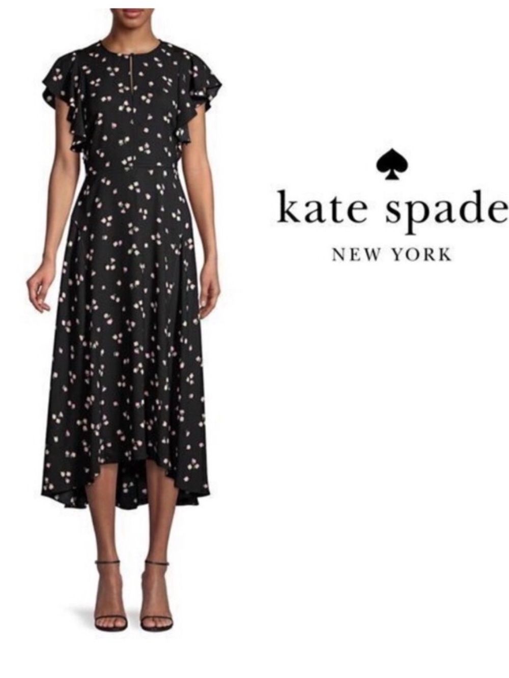 kate spade ditsy begonia floral midi dress